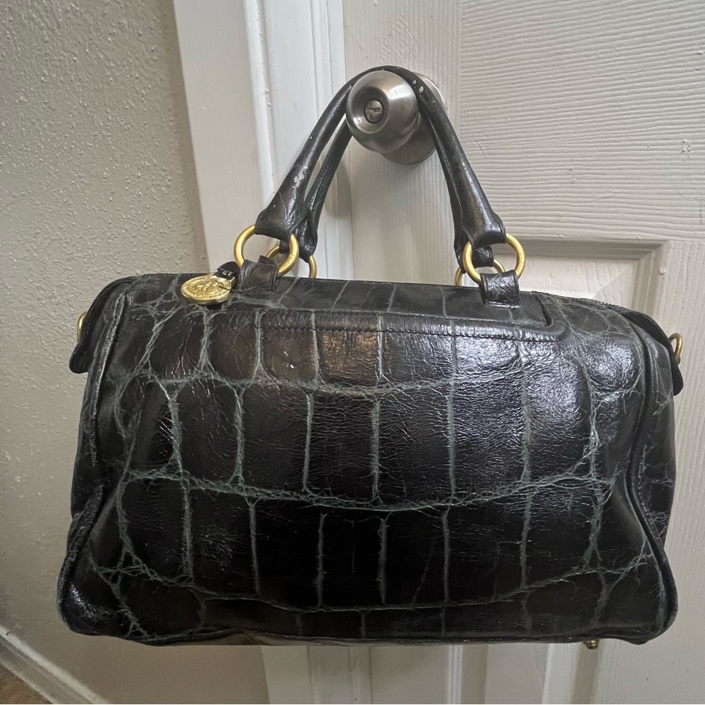 Brahmin women leather black handbag